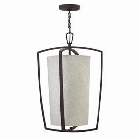 Hinkley Blakely 3 Light Large Bronze Ceiling Pendant Light sleek LED ceiling lamp