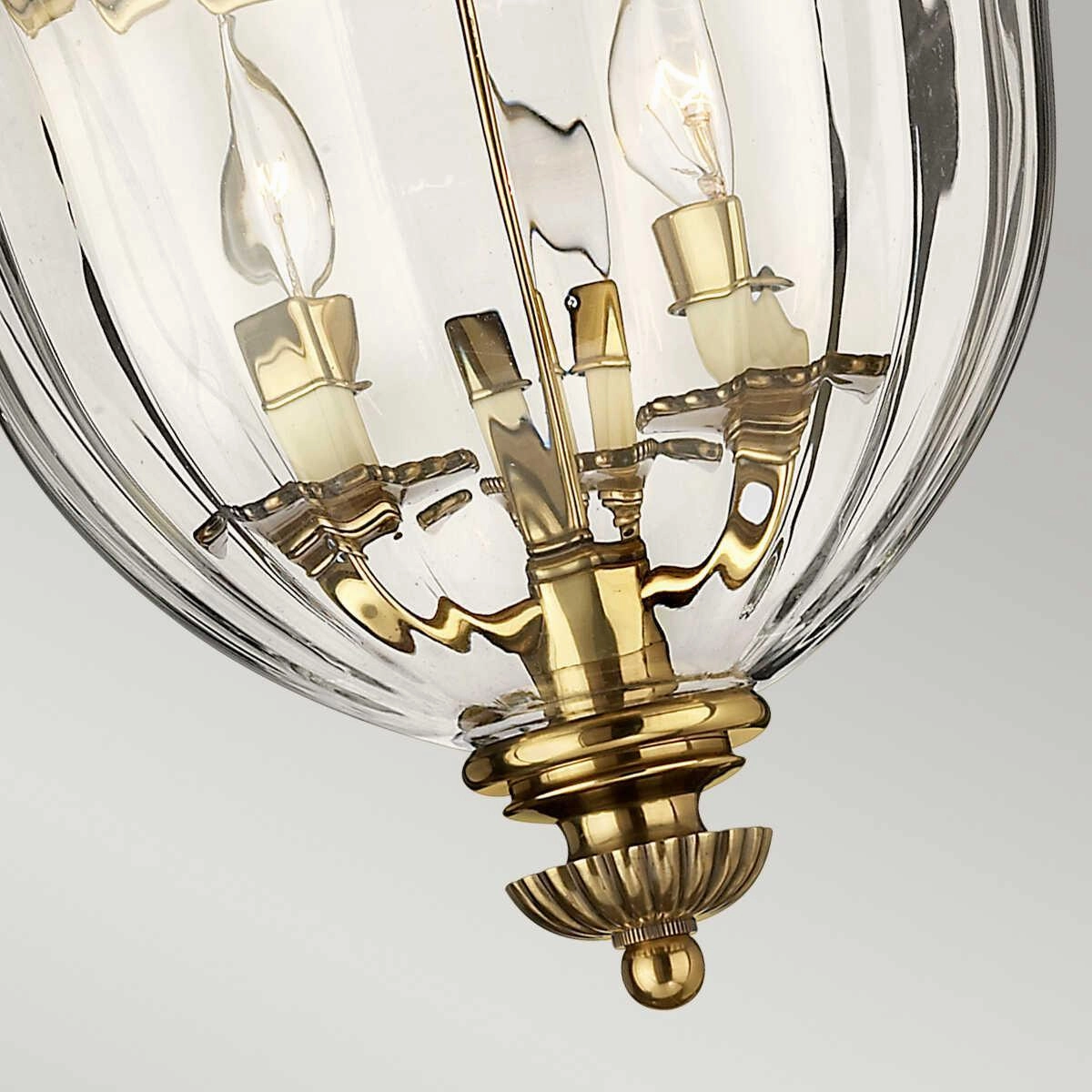 Hinkley Cambridge Brass 2 Light Flush Ceiling Light