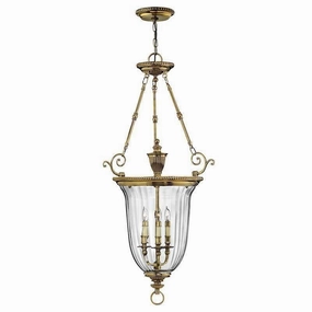 Hinkley Cambridge Solid Brass Large Ceiling Lantern 3 Light white ceiling lamp