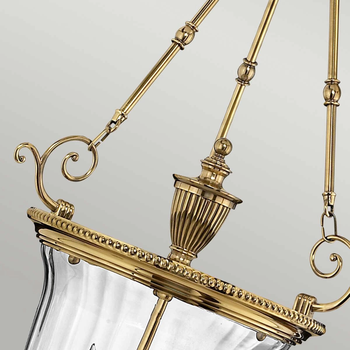 Hinkley Cambridge Solid Brass Large Ceiling Lantern 3 Light