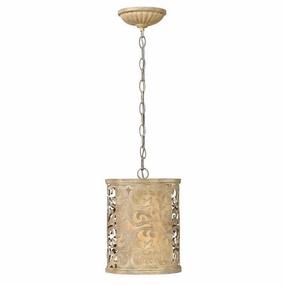 Hinkley Carabel Mini Brushed Champagne Ceiling Pendant ambient ceiling fixture