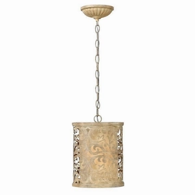 Hinkley Carabel Mini Brushed Champagne Ceiling Pendant soft glow ceiling light
