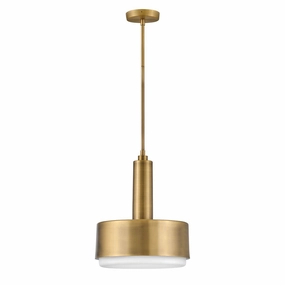 Hinkley Cedric Medium Brass Flush Ceiling Light sleek LED ceiling lamp