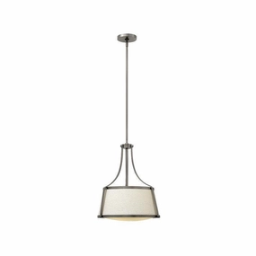 Hinkley Charlotte Antique Nickel Pendant Light sleek LED ceiling lamp