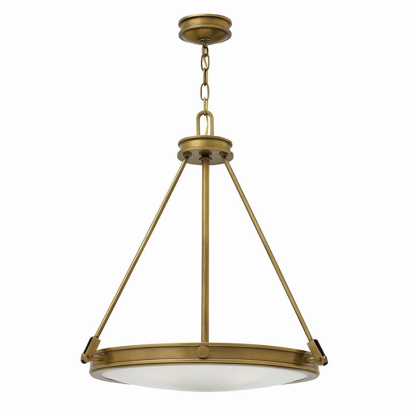 Hinkley Collier 4 Light Brass Pendant Ceiling Light soft glow ceiling light