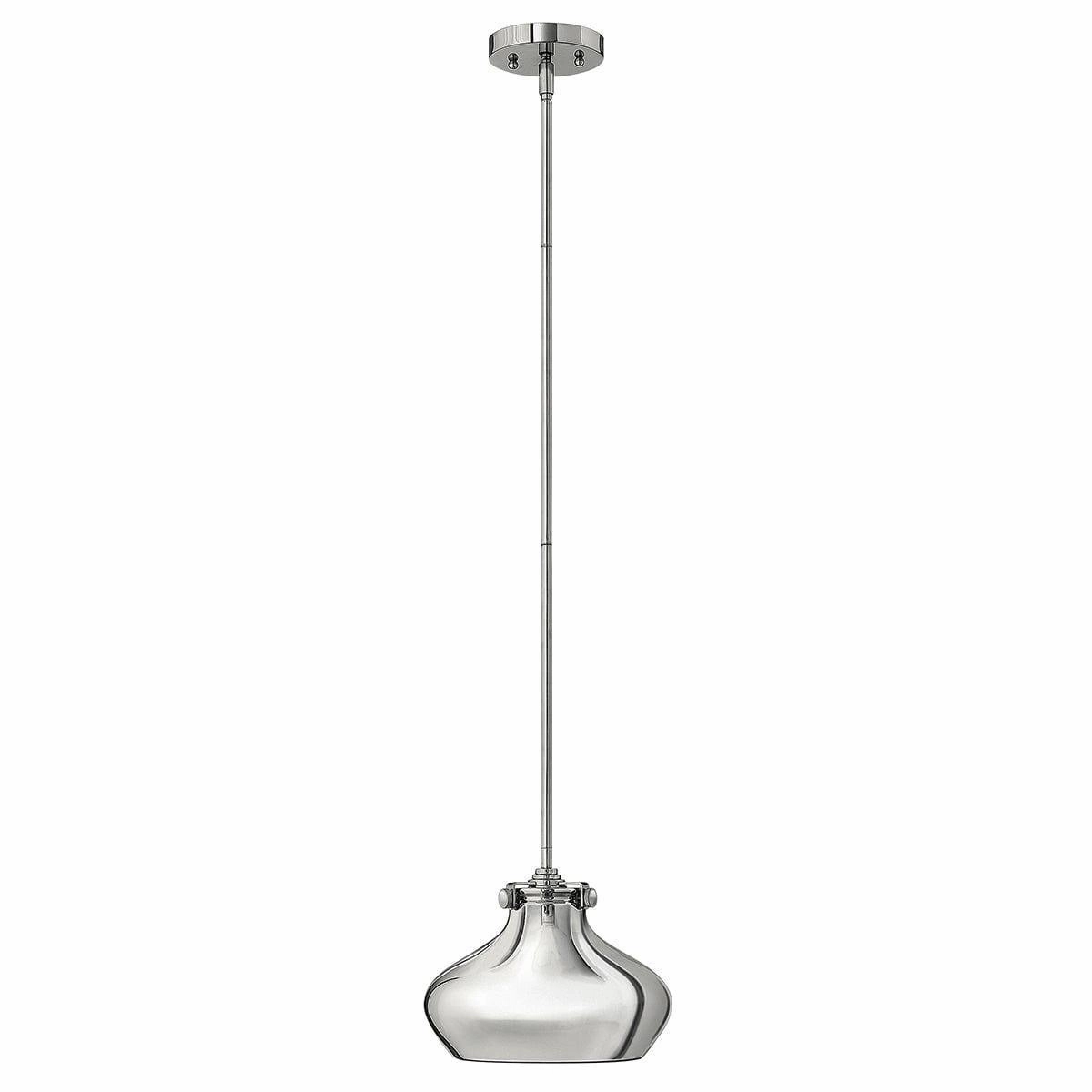 Hinkley Congress 1 Light Chrome Pendant Ceiling Light ambient ceiling fixture