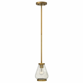 Hinkley Finley 1 Light Brushed Bronze Mini Ceiling Pendant soft glow ceiling light