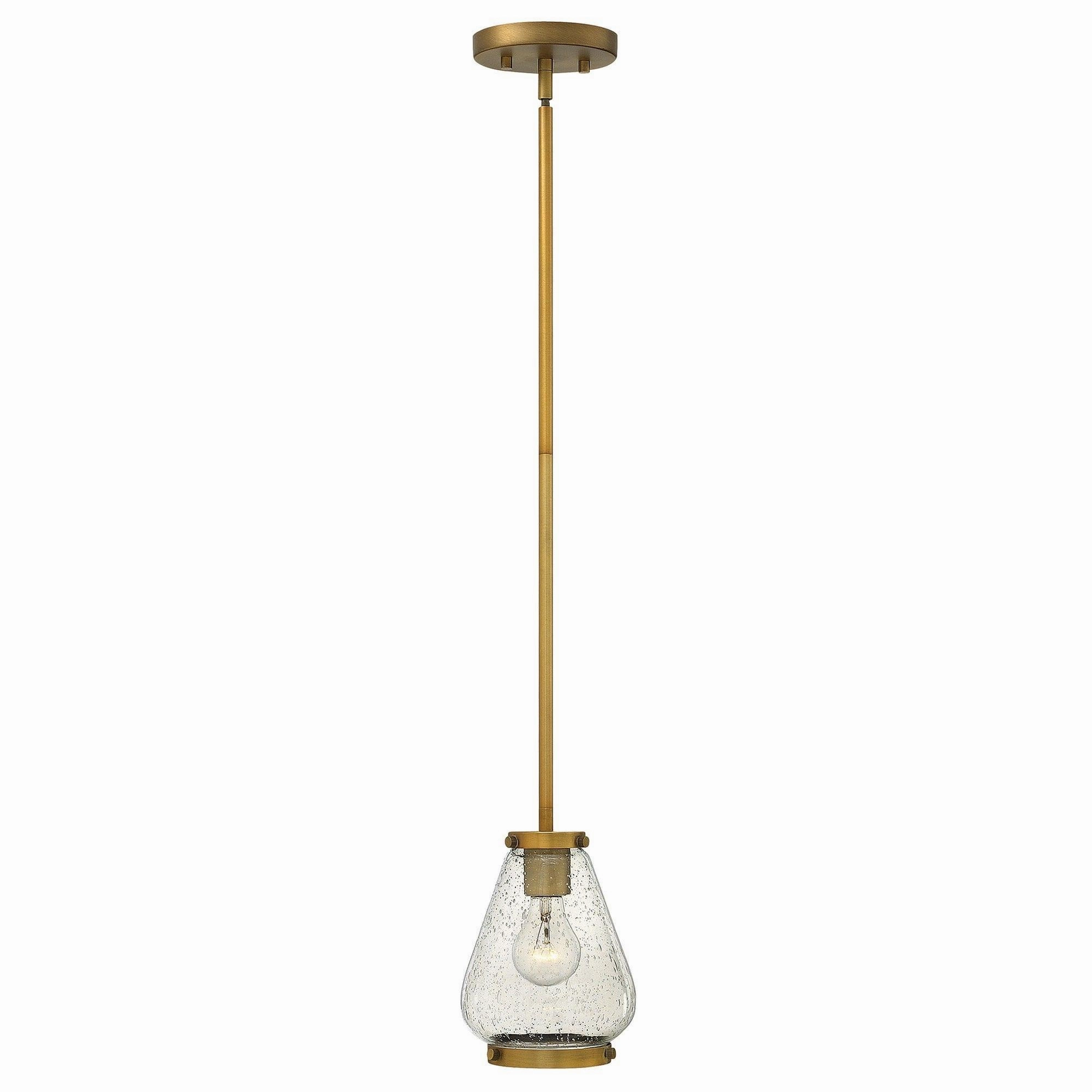 Hinkley Finley 1 Light Brushed Bronze Mini Ceiling Pendant soft glow ceiling light