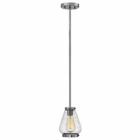 Hinkley Finley 1 Light Chrome Mini Pendant Ceiling Light soft glow ceiling light