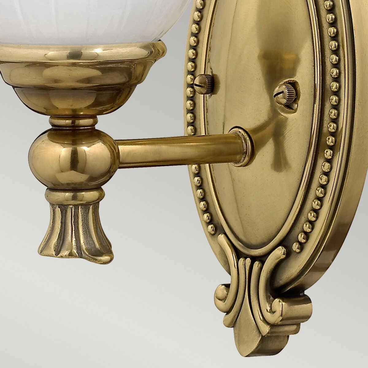 Hinkley Francoise Brass 1 Light Wall Light Elstead