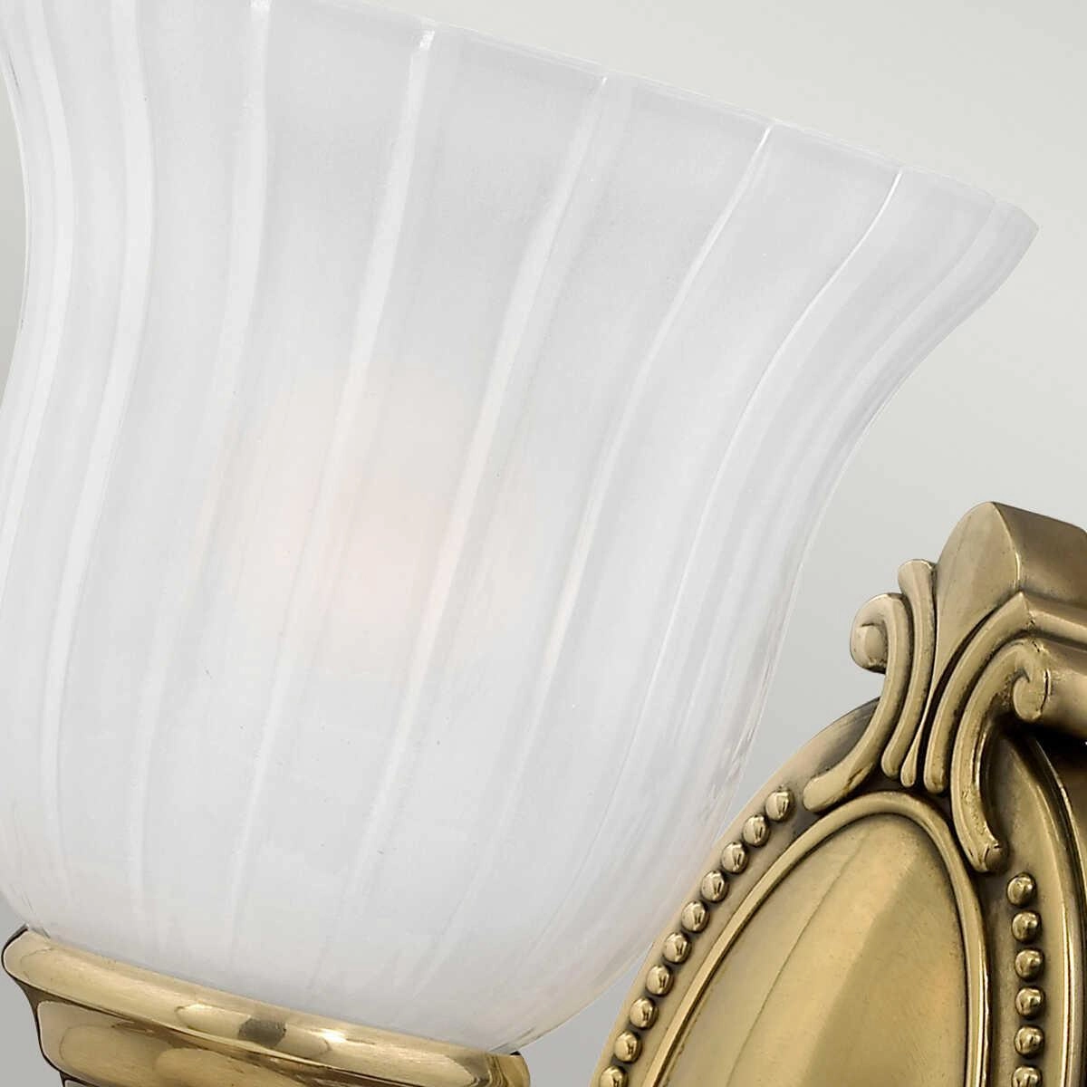 Hinkley Francoise Brass 1 Light Wall Light Elstead