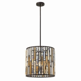 Hinkley Gemma Bronze Pendant Ceiling Light soft glow ceiling light