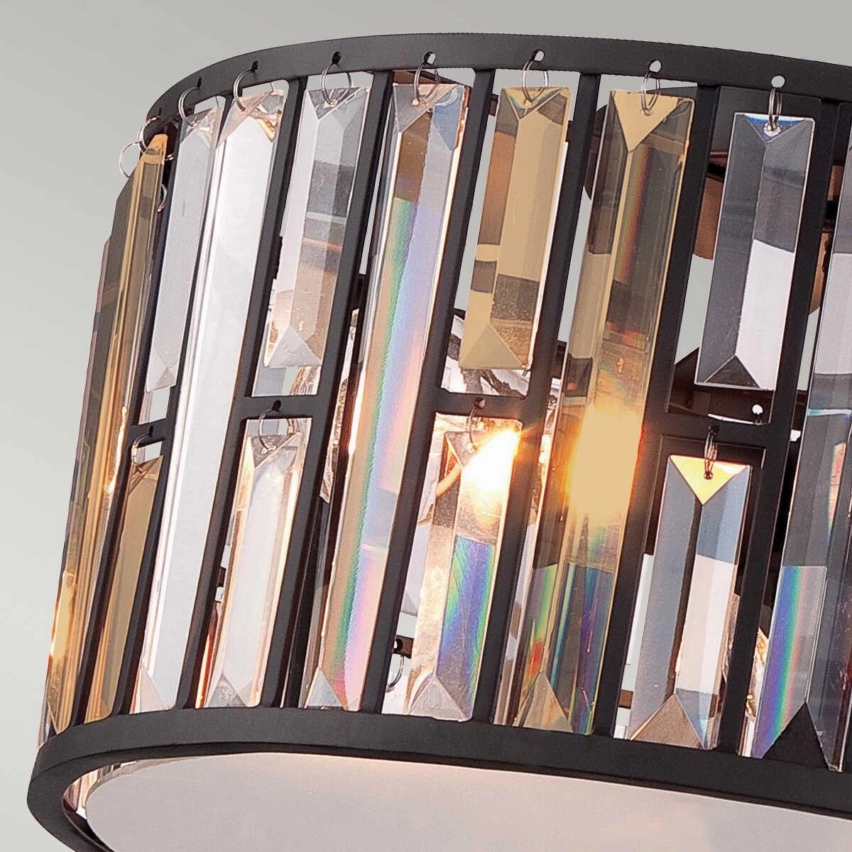 Hinkley Gemma Flush Crystal Ceiling Light