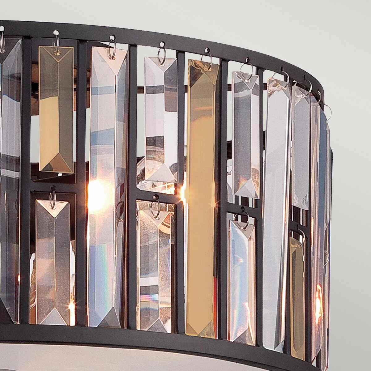 Hinkley Gemma Flush Crystal Ceiling Light