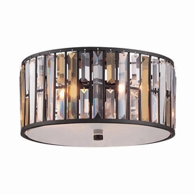 Hinkley Gemma Flush Crystal Ceiling Light ambient ceiling fixture