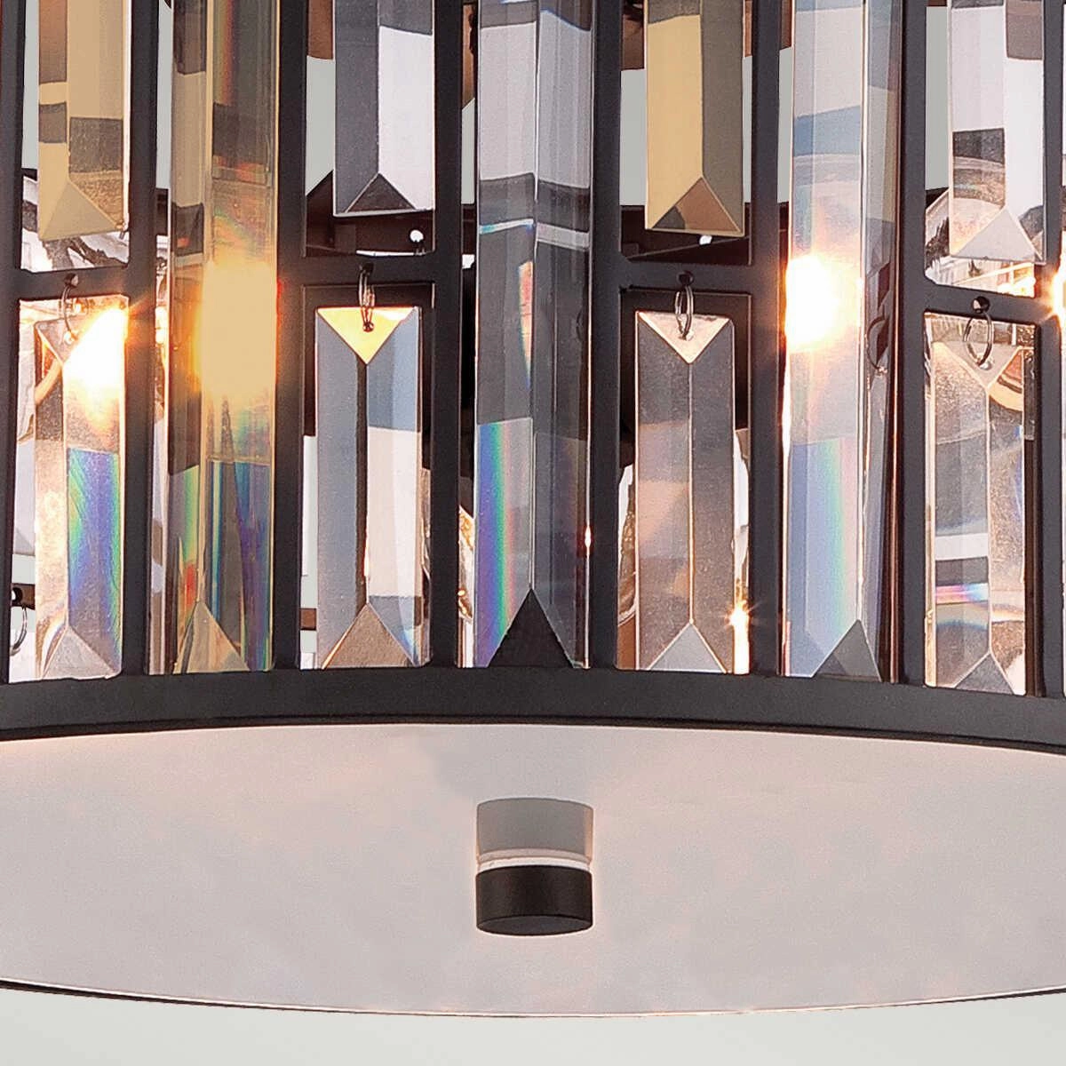 Hinkley Gemma Flush Crystal Ceiling Light