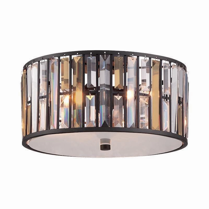Hinkley Gemma Flush Crystal Ceiling Light ambient ceiling fixture