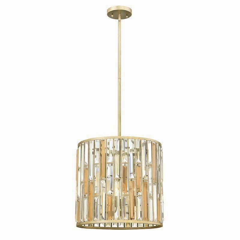 Hinkley Gemma Silver Pendant Ceiling Light - 3 lamps white ceiling lamp