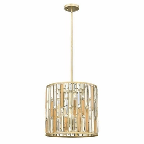 Hinkley Gemma Silver Pendant Ceiling Light - 3 lamps white ceiling lamp