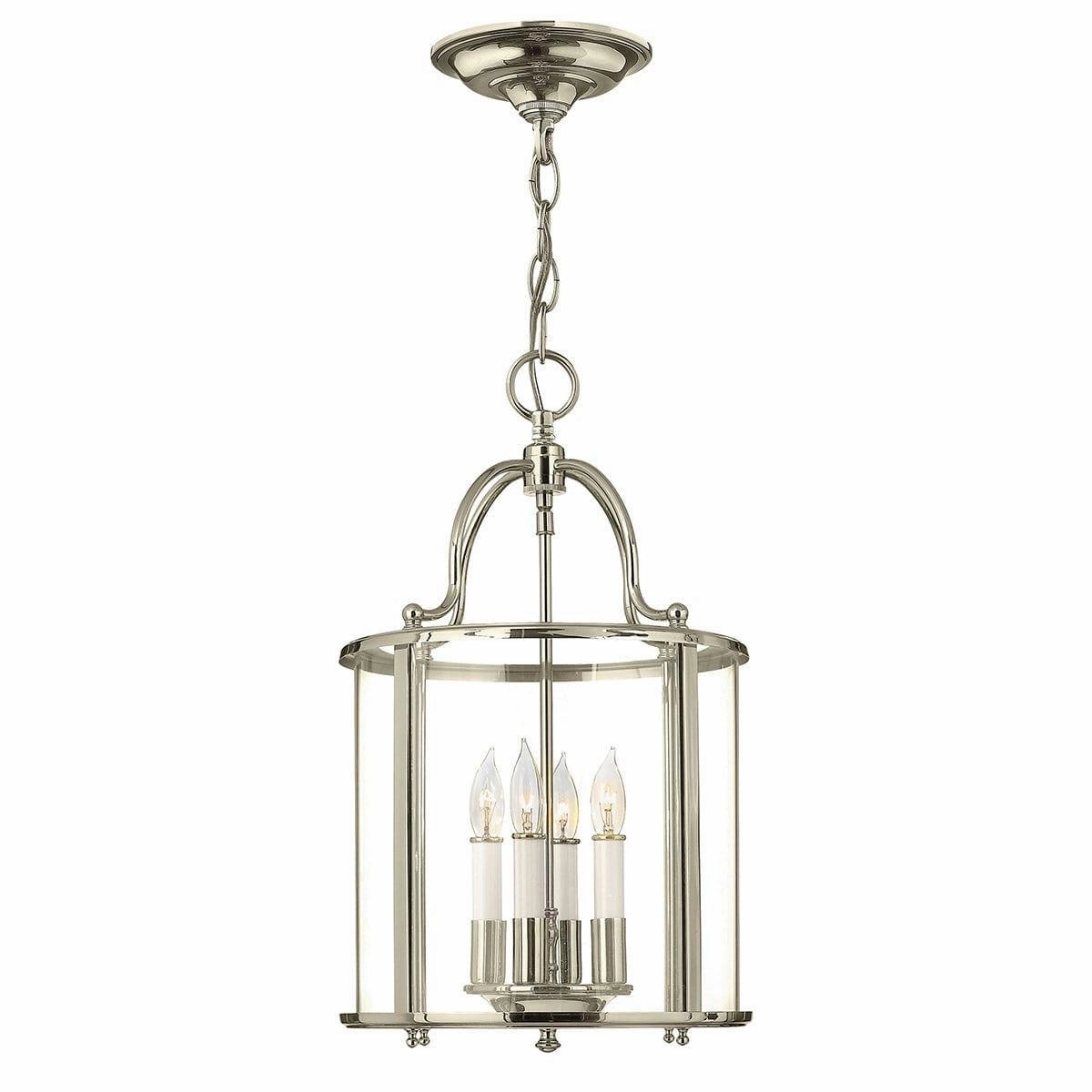Hinkley Gentry 4 Light Medium Polished Nickel Pendant ambient ceiling fixture