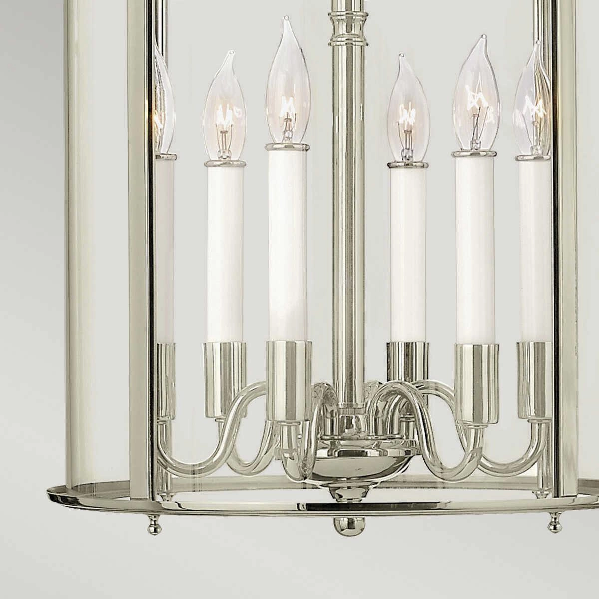 Hinkley Gentry 6 Light Large Polished Nickel Pendant