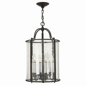 Hinkley Gentry Olde Bronze Large Ceiling Lantern 6 Light sleek LED ceiling lamp