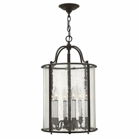 Hinkley Gentry Olde Bronze Large Ceiling Lantern 6 Light white ceiling lamp