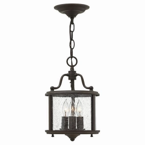 Hinkley Gentry Olde Bronze Small Ceiling Lantern 3 Light white ceiling lamp