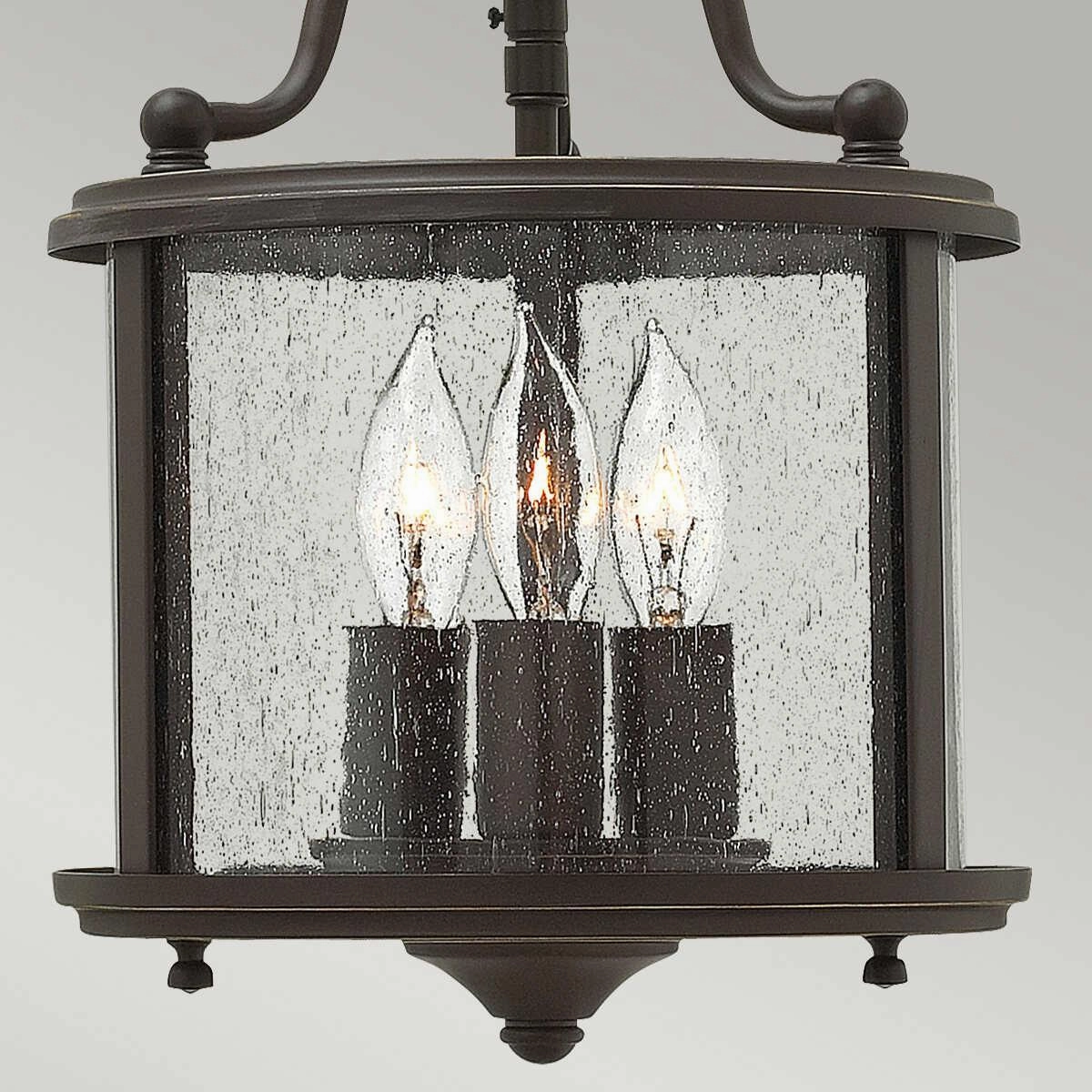 Hinkley Gentry Olde Bronze Small Ceiling Lantern 3 Light