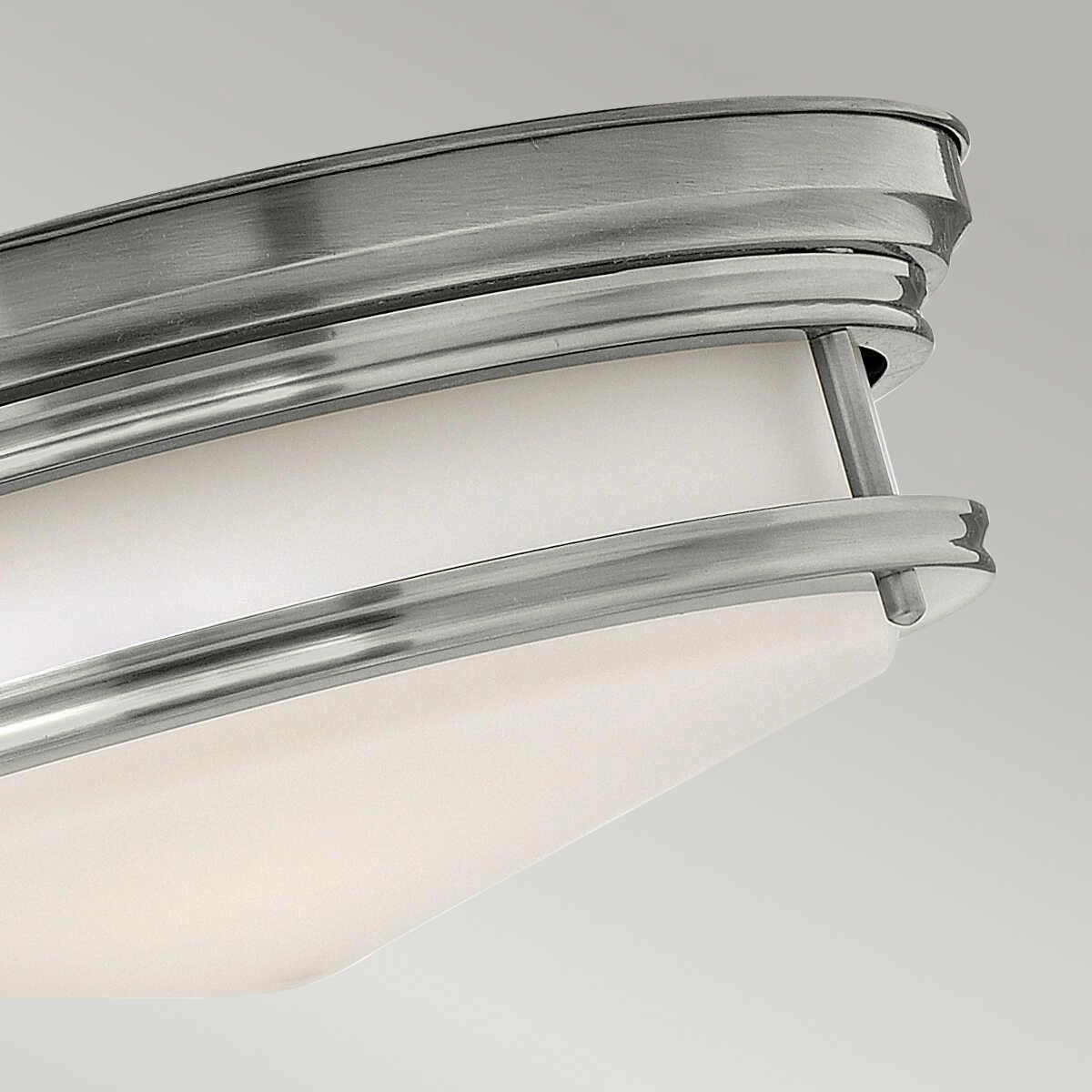 Hinkley Hadley Nickel Art Deco Flush Ceiling Light