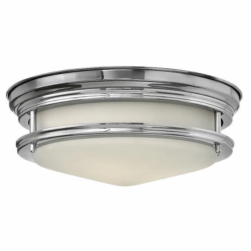 Hinkley Hadley Polished Chrome Flush Bathroom Ceiling Light white ceiling lamp