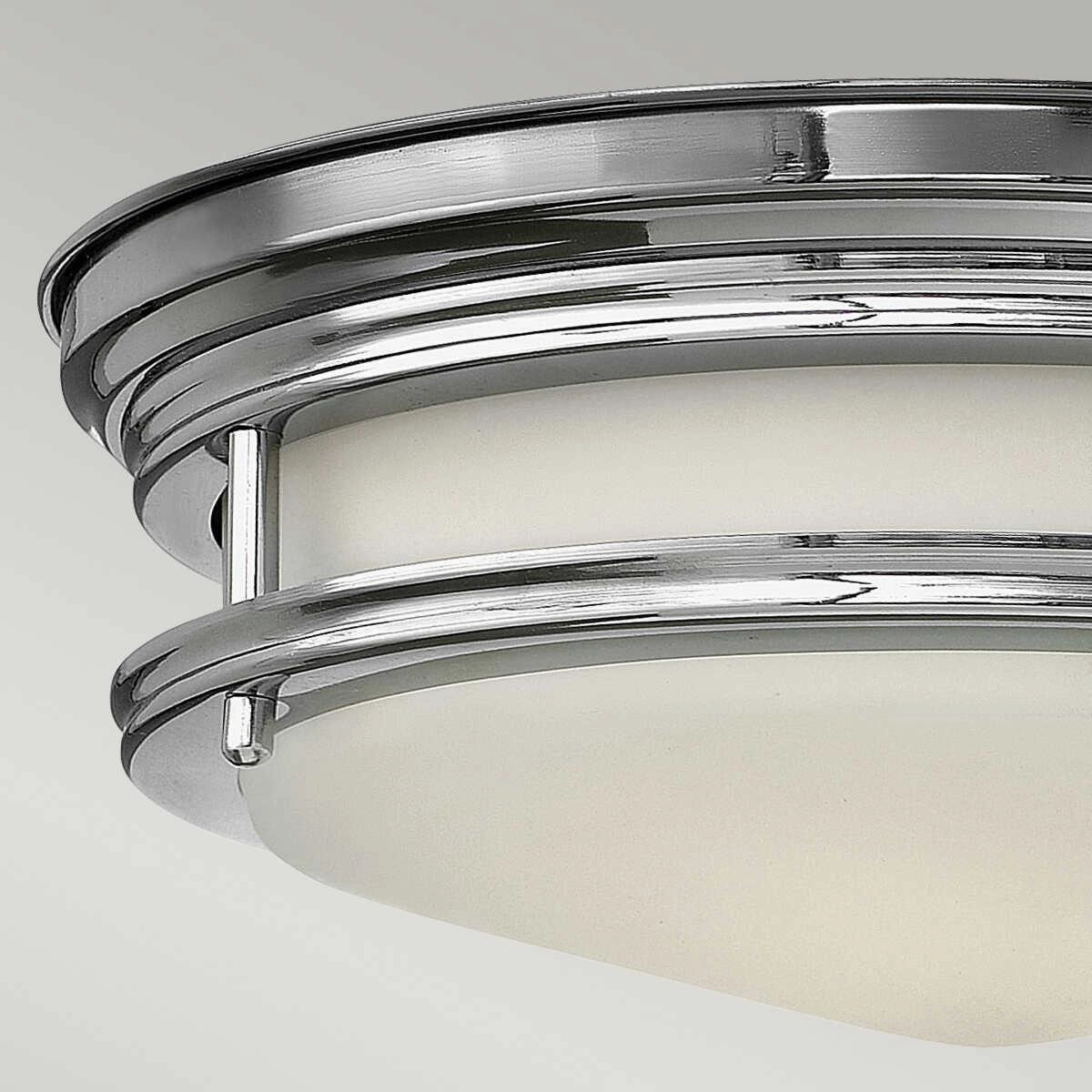 Hinkley Hadley Polished Chrome Flush Bathroom Ceiling Light