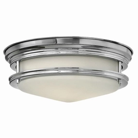 Hinkley Hadley Polished Chrome Flush Bathroom Ceiling Light white ceiling lamp