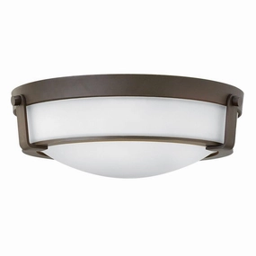 Hinkley Hathaway 3 Light Medium Flush Bronze Ceiling Light white ceiling lamp