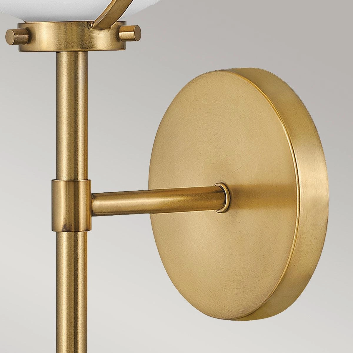 Hinkley Hollis Brass Opal Glass Bathroom Wall Light