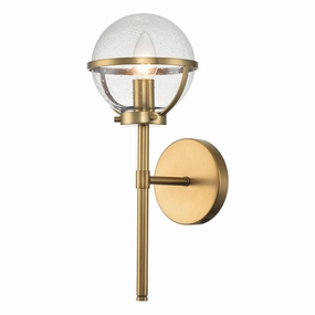 Hinkley Hollis Brass Seeded Glass Bathroom Wall Light vintage desk lamp