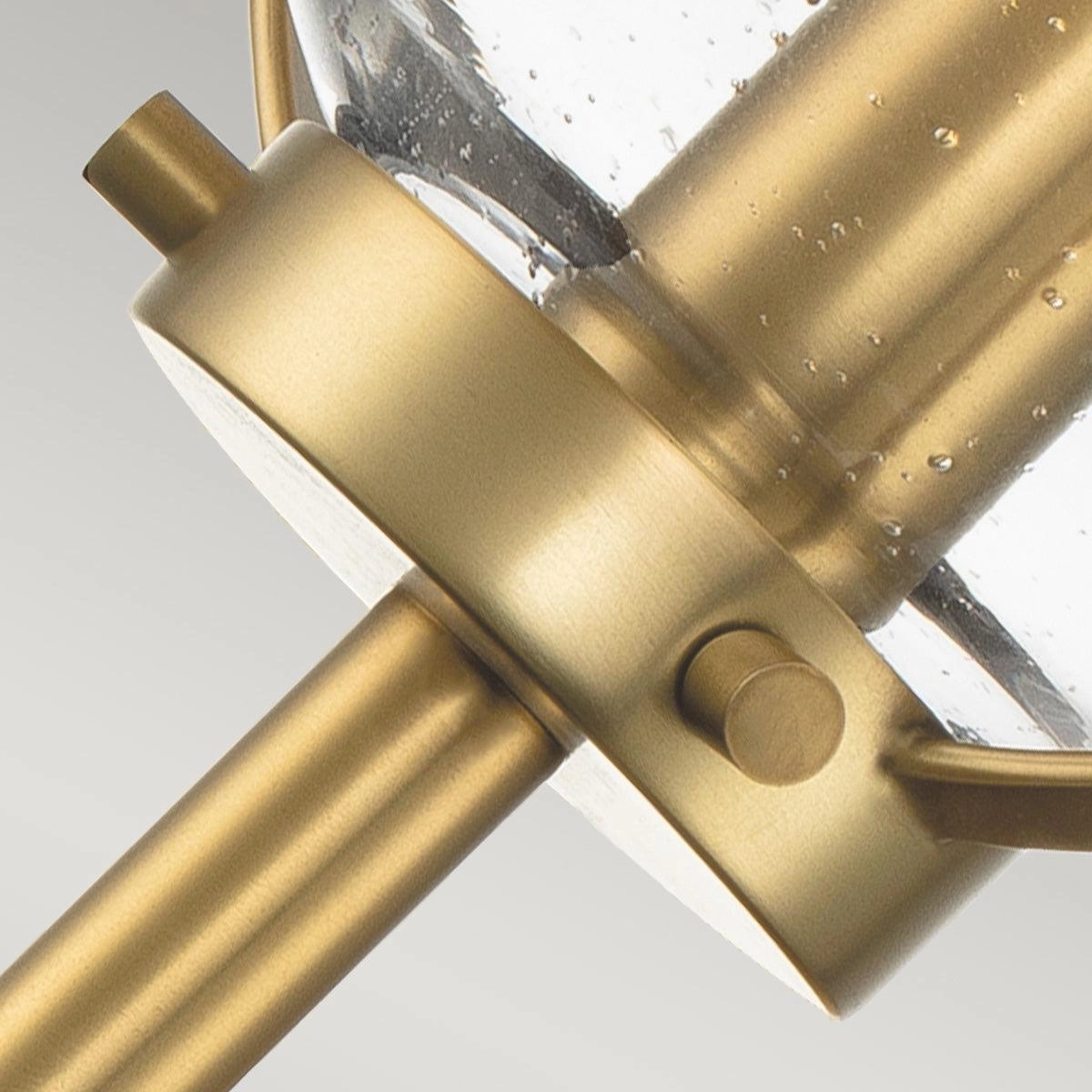 Hinkley Hollis Brass Seeded Glass Bathroom Wall Light