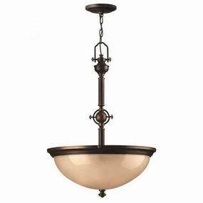 Hinkley Mayflower Bronze Finish Inverted Ceiling Pendant ambient ceiling fixture