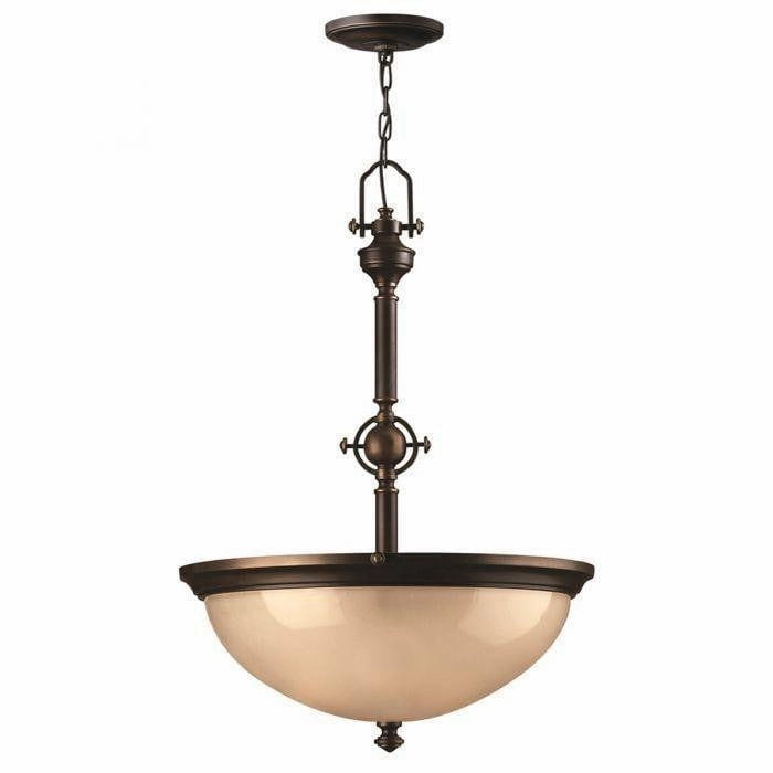 Hinkley Mayflower Bronze Finish Inverted Ceiling Pendant ambient ceiling fixture
