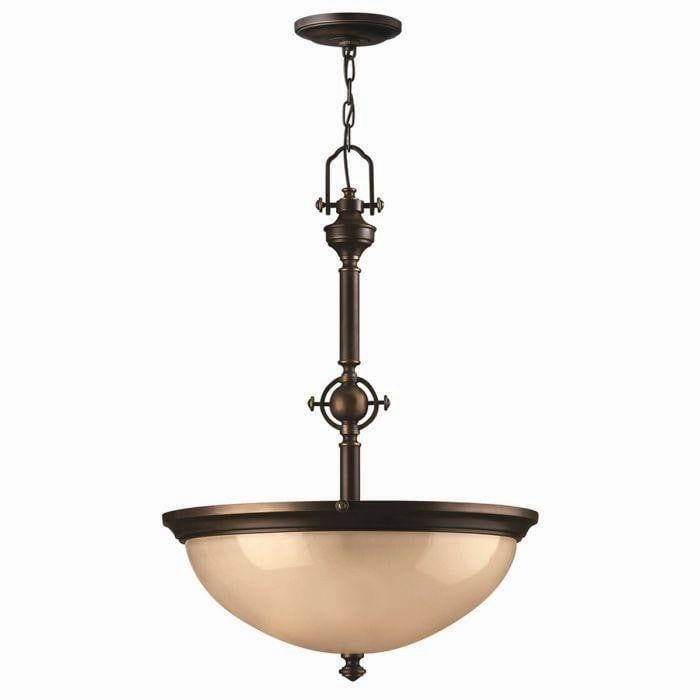 Hinkley Mayflower Bronze Finish Inverted Ceiling Pendant white ceiling lamp