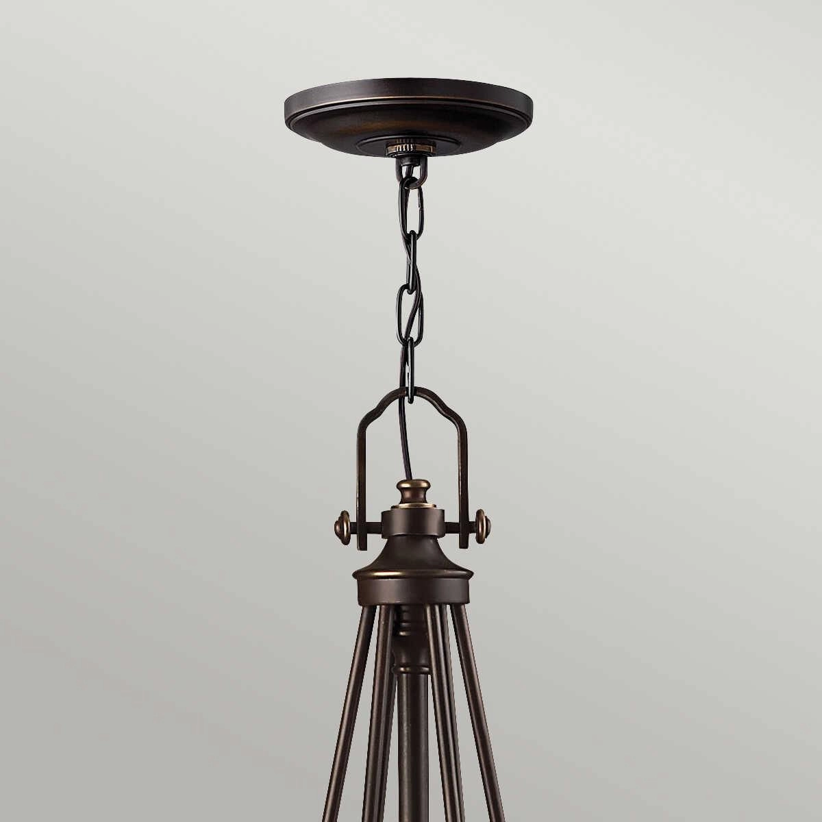 Hinkley Mayflower Olde Bronze 6 Light Chandelier