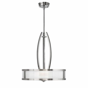 Hinkley Meridian Brushed Nickel Pendant Ceiling Light white ceiling lamp