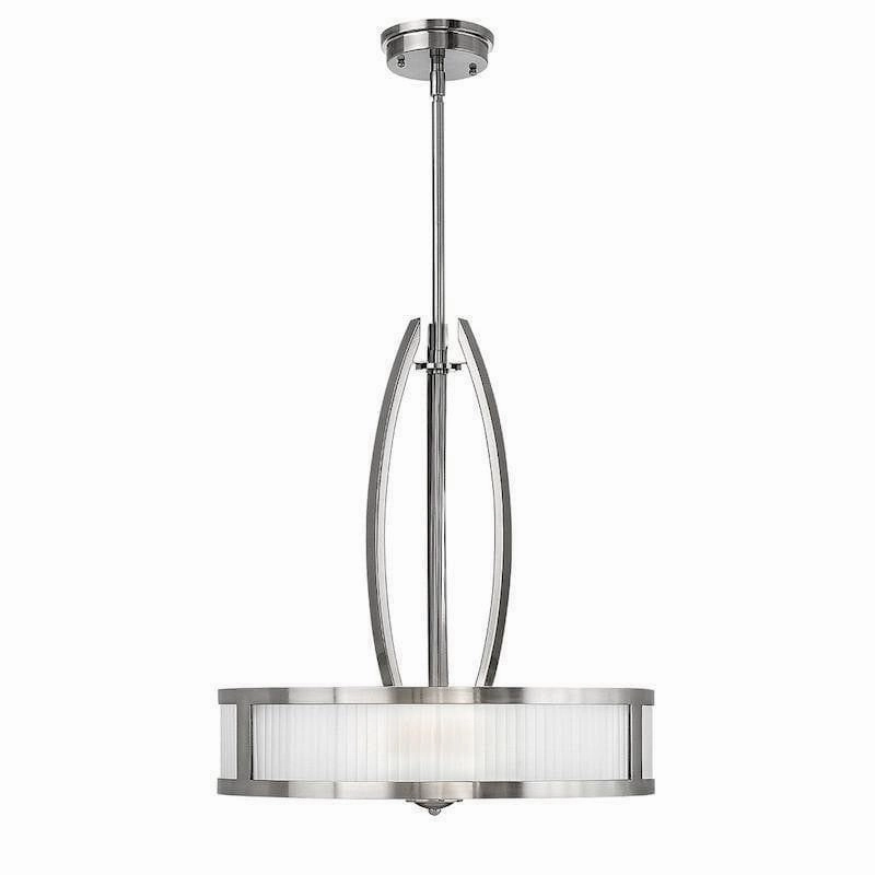 Hinkley Meridian Brushed Nickel Pendant Ceiling Light white ceiling lamp
