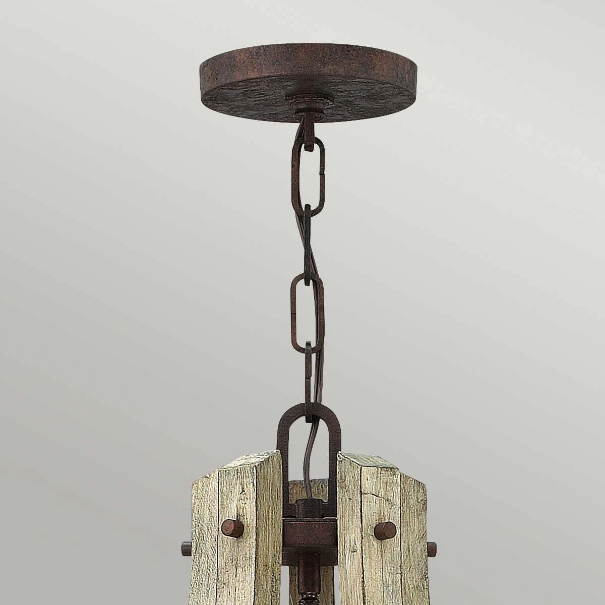 Hinkley Middlefield 5 Light Distressed Wood Chandelier