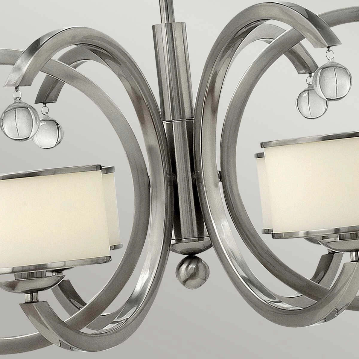 Hinkley Monaco Brushed Nickel Finish 6 Light Chandelier