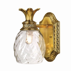 Hinkley Plantation 1 Light Brass Bathroom Wall Light vintage desk lamp