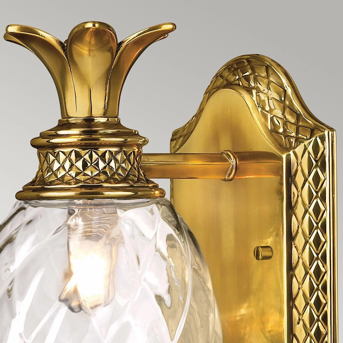 Hinkley Plantation 1 Light Brass Bathroom Wall Light