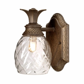 Hinkley Plantation 1 Light Pearl Bronze Bathroom Wall Lights vintage desk lamp