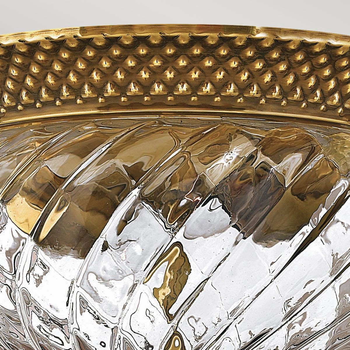 Hinkley Plantation 2 Light Brass Flush Mount