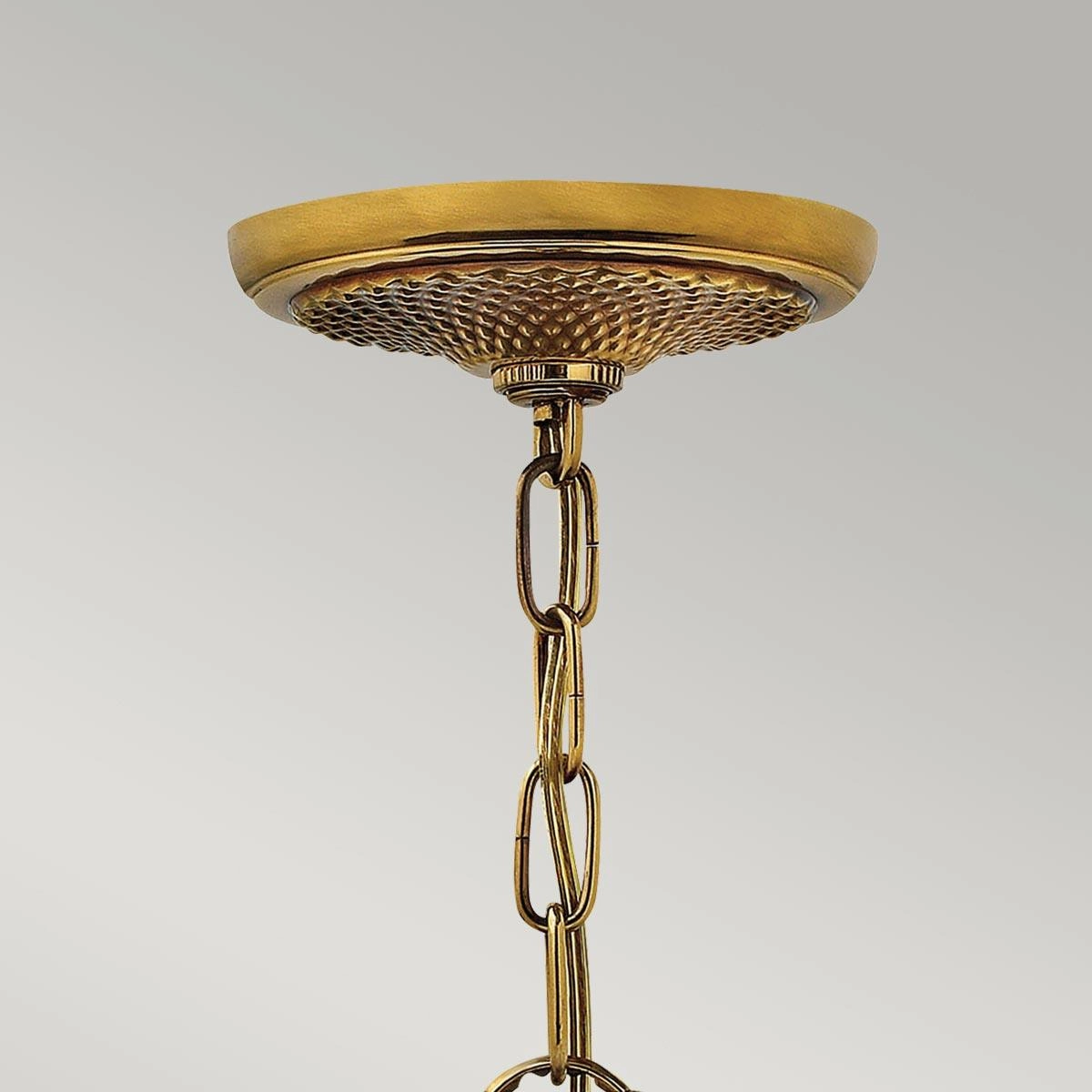 Hinkley Plantation 5 Light Brass Chandelier - Pineapple Shades